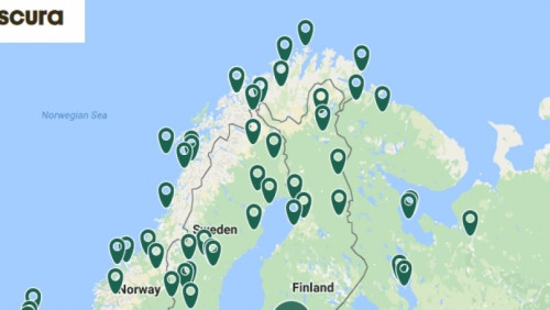 Mapa… najdziwniejszych miejsc w Norwegii
