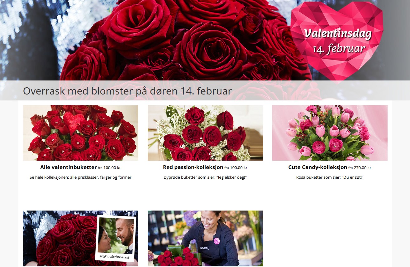 Kwiaty można kupić już od 100 koron.