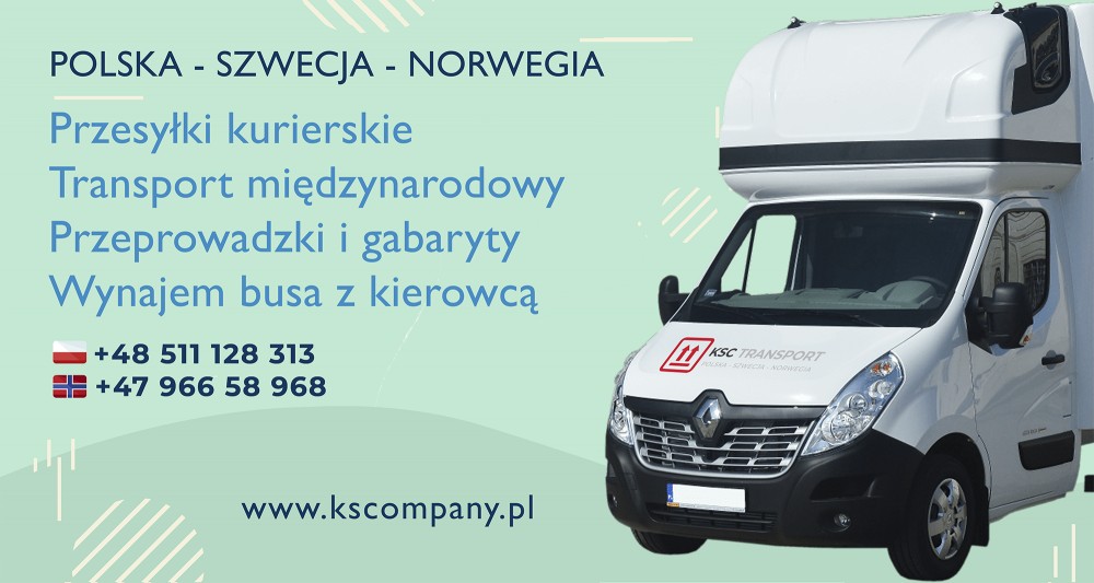 Avganger fra Polen til Norge.  07/07/2023 transport av pakker, flytting, Allegro, motorsykler, quads og andre
