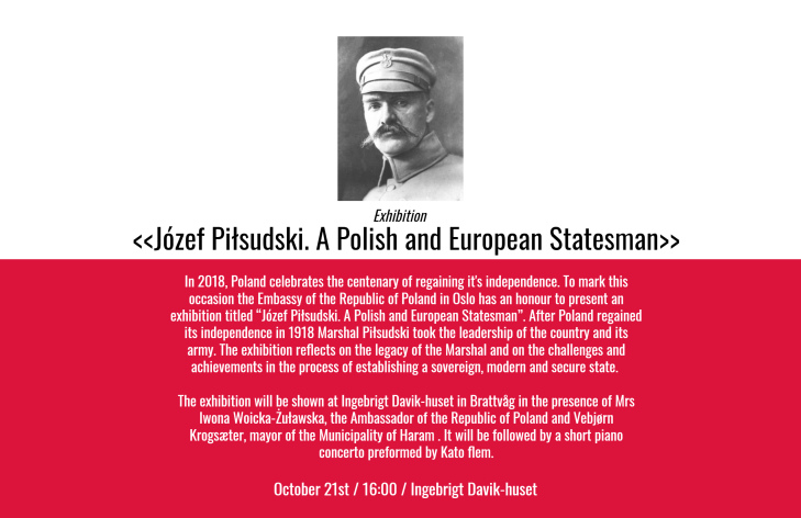 Uroczystość zamknięcia wystawy o Marszałku Józefie Piłsudskim w Hereid