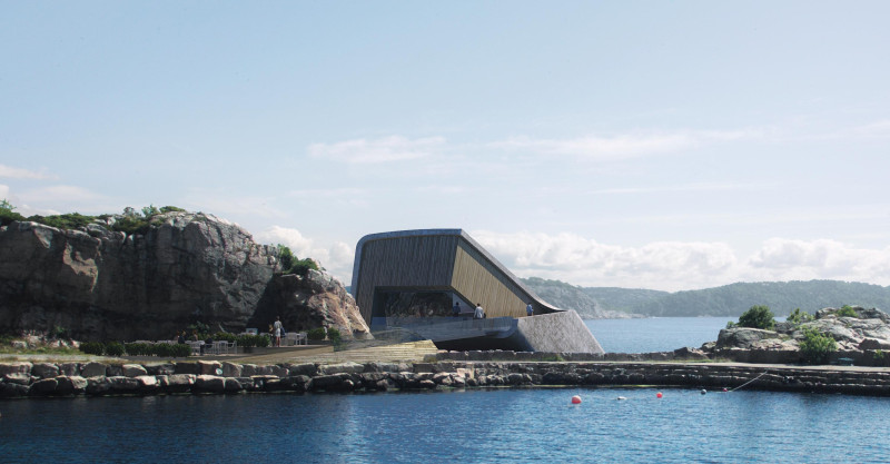 Projekt podwodnej restauracji Under w Norwegii.