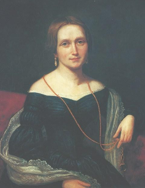 Camilla Collett, portret autorstwa Johana Gørbitza.