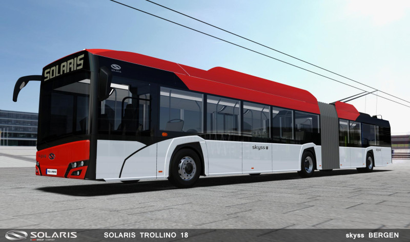 Projekt trolejbusu dla przewoźnika z Bergen.
