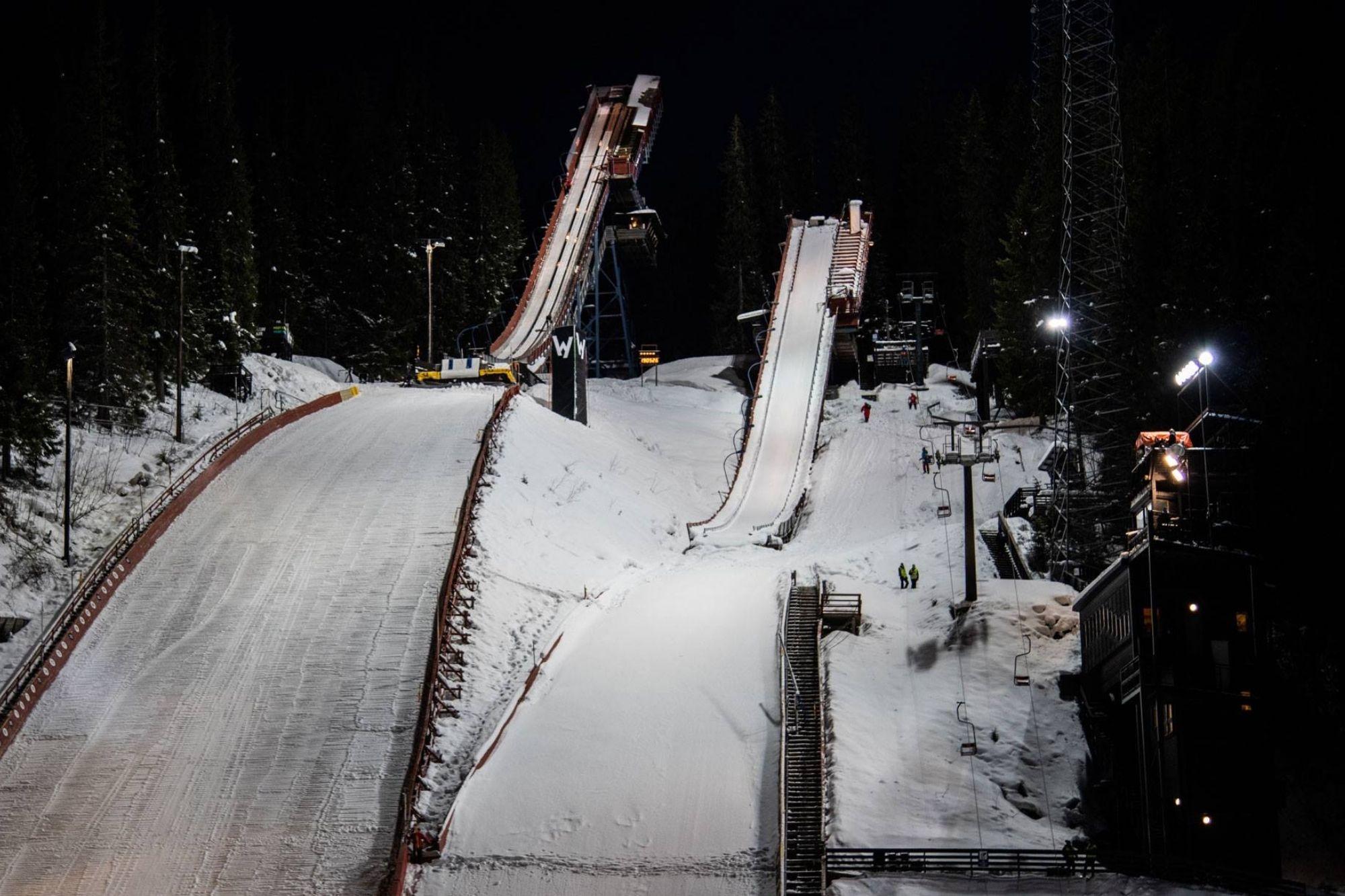 Na zdjęciu: kompleks Granåsen podczas Raw Air 2019.