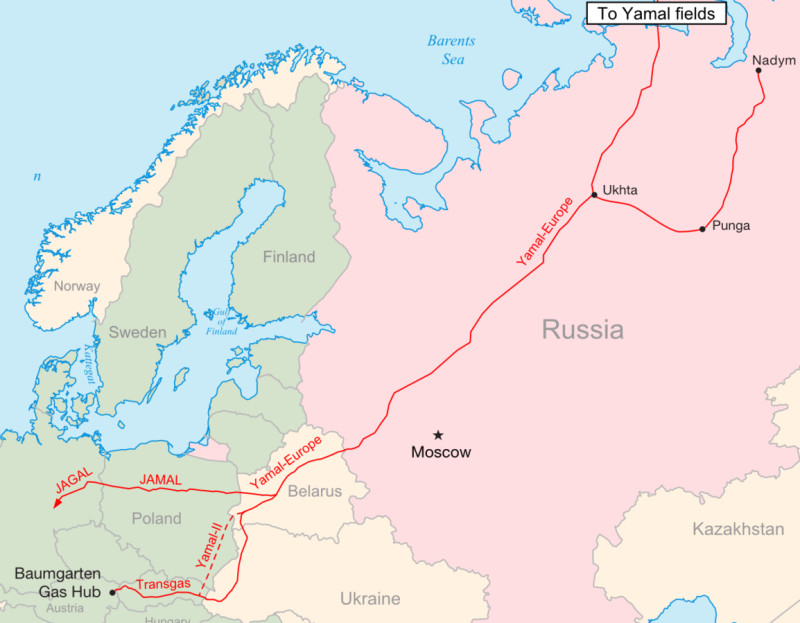 Przez gazociąg jamalski nie popłynie już rosyjski gaz na terytorium Polski