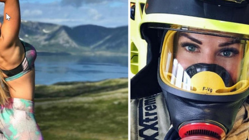 Najseksowniejsza strażaczka świata pochodzi z Norwegii. Internauci ją pokochali [ZDJĘCIA]