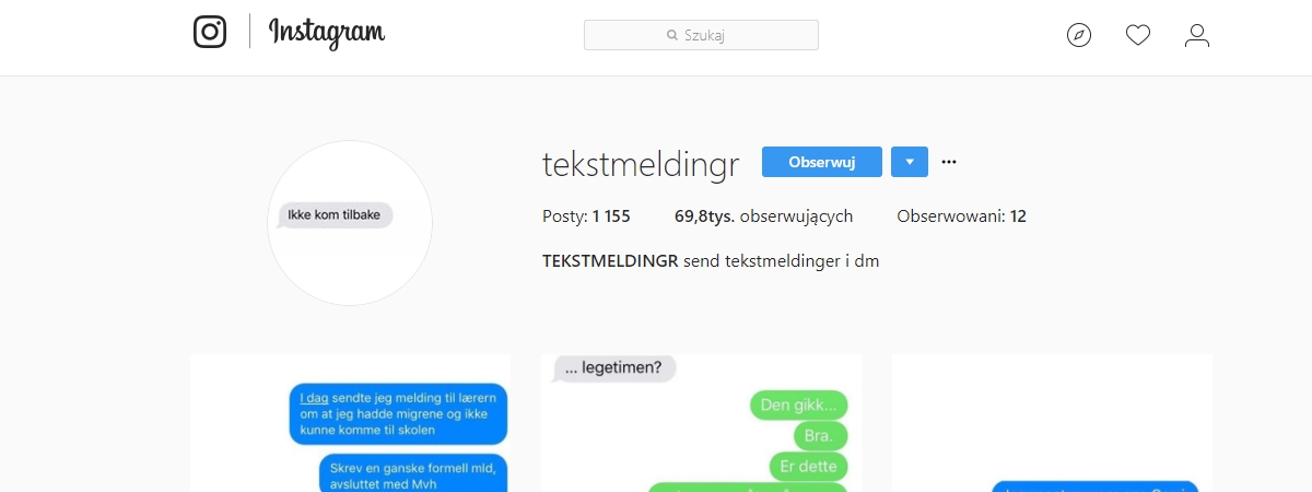 Krydret samtaler og skjermbilder: Denne Instagram-kontoen har tatt norsk internett med storm