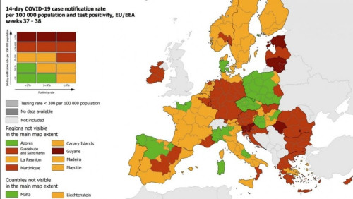 Kolorowe mapy infekcji mogą zniknąć. Ma to ułatwić podróżowanie po Europie