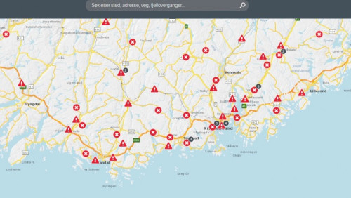 Południe Norwegii zalane: zamknięte drogi i tory kolejowe [SPRAWDŹ MAPĘ]