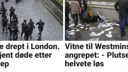 „To było jak scena z filmu katastroficznego”: norweskie media o zamachu w Londynie
