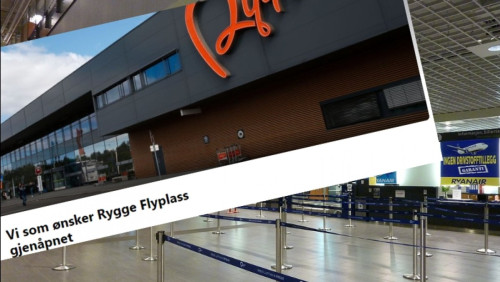 Chcą otwarcia lotniska Rygge. Jutro dobitnie dadzą temu wyraz