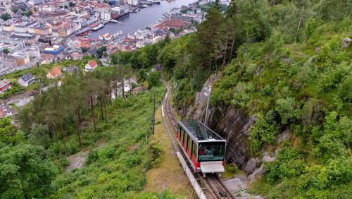 Jedna z największych atrakcji Bergen zamknięta na pół roku. Kolejka na górę Fløyen przechodzi remont