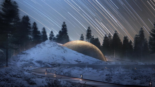 Gwiezdny teatr pośród drzew: w norweskich lasach powstanie nowoczesne planetarium