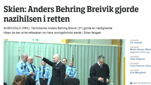 Dziś ruszył proces Andersa Breivika. Morderca pozywa Norwegię za łamanie praw człowieka 
