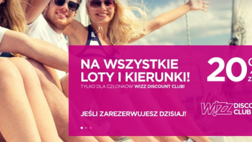 Wielka obniżka w Wizz air: -20 proc. na wszystkie kierunki