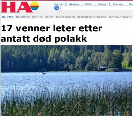 Polak zaginął na jeziorze Næra