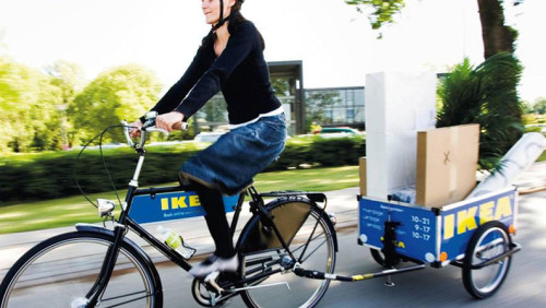 Darmowa dostawa towarów z IKEI – rowerem