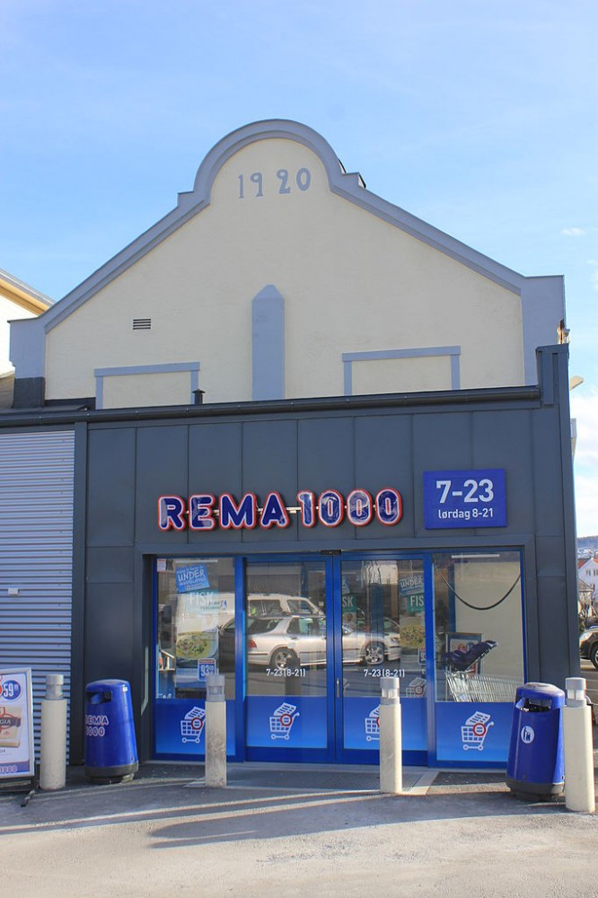Jeden ze sklepów Rema 1000 w Norwegii.
