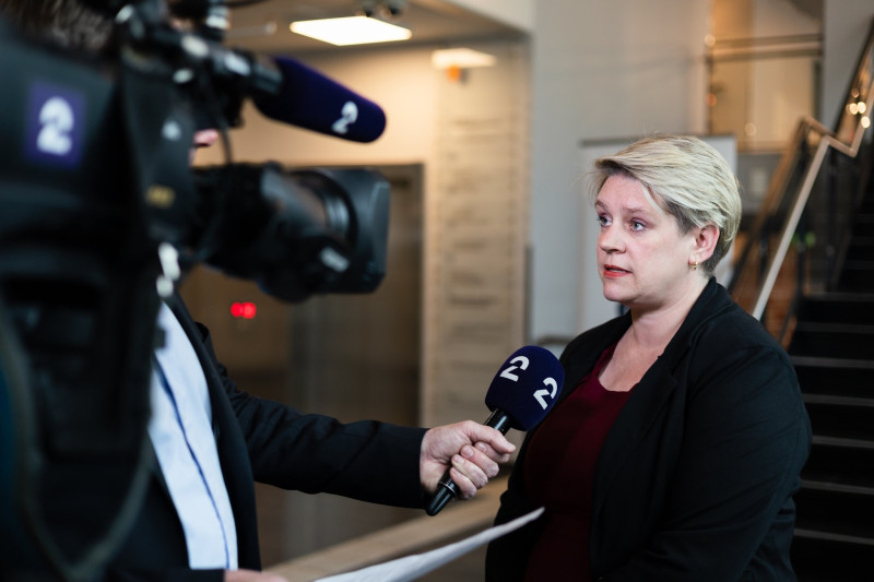 minister pracy i integracji społecznej Marte Mjøs Persen zainterweniowała w sprawie strajku nauczycieli.