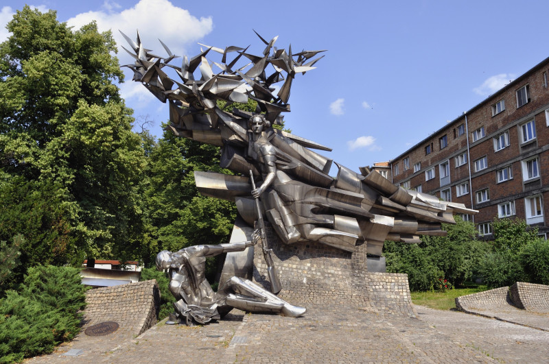 Monumentet til forsvarerne av det polske hovedpostkontoret i Gdańsk.