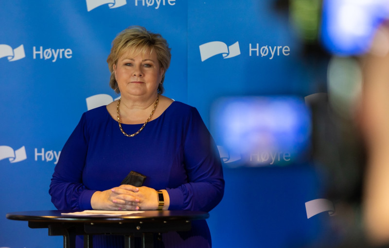 Erna Solberg, szefowa partii i premier Norwegii