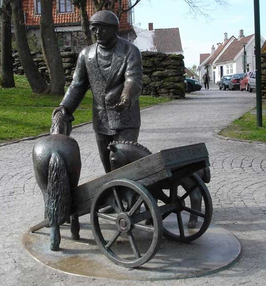 Pomnik ekscentrycznego mieszkańca Stavanger - LarsaH. Lende