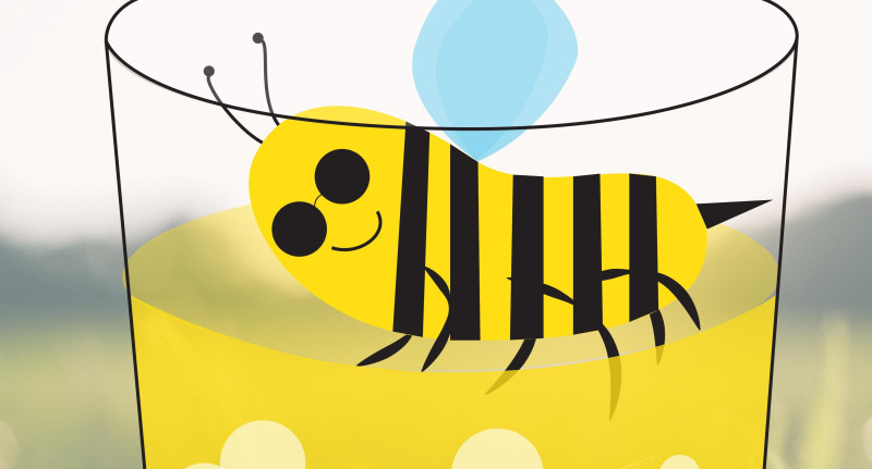 Pszczoły zwabia zapach jedzenia