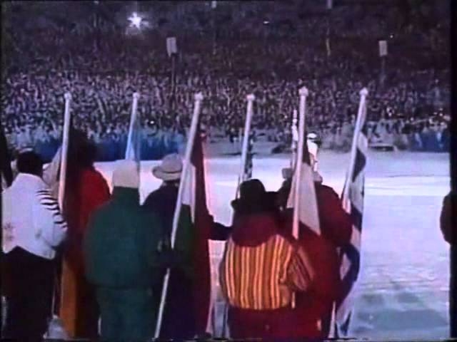 Stein Gruben - jump with Olympic Flame - Lillehammer 1994