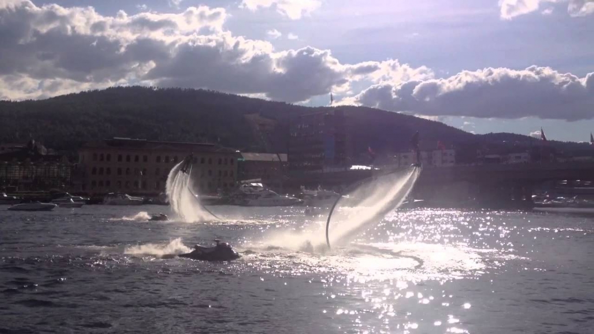 Prawie jak Iron Man :)  -  Flyboard - Drammen 23.08.2013