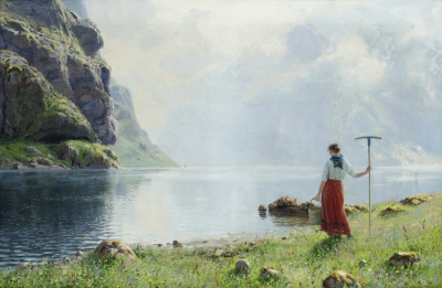 Art: Hans Dahl, Norwegian painter (1849-1937) ~ Edward Grieg (Peer Gynt)