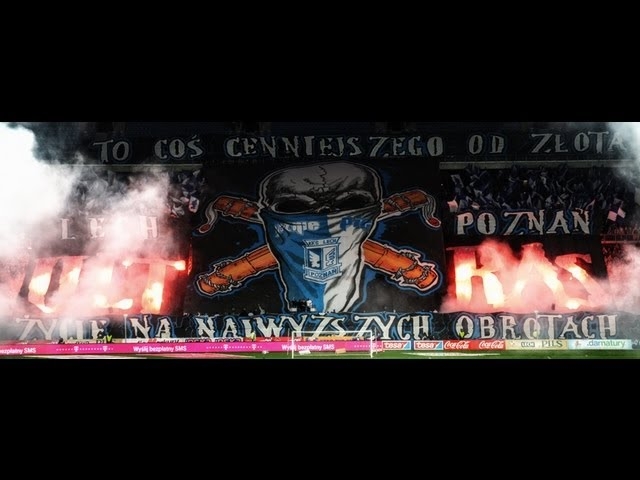Lech Poznań - Widzew Łódź (10.05.2013): oprawa LECH POZNAŃ ULTRAS