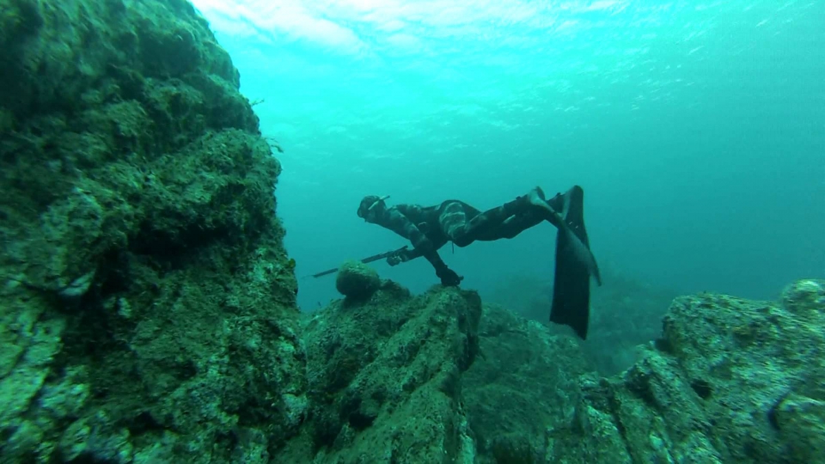 GoPro HERO3 Silver Edition - Spearfishing Sardegna  (Test Sea)