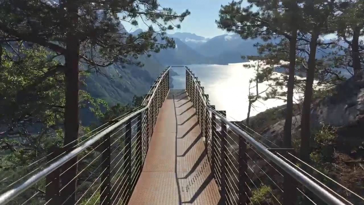 My old man went for a walk while on holiday in Norway