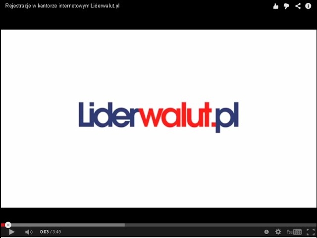 Rejestracja w kantorze internetowym Liderwalut.pl !